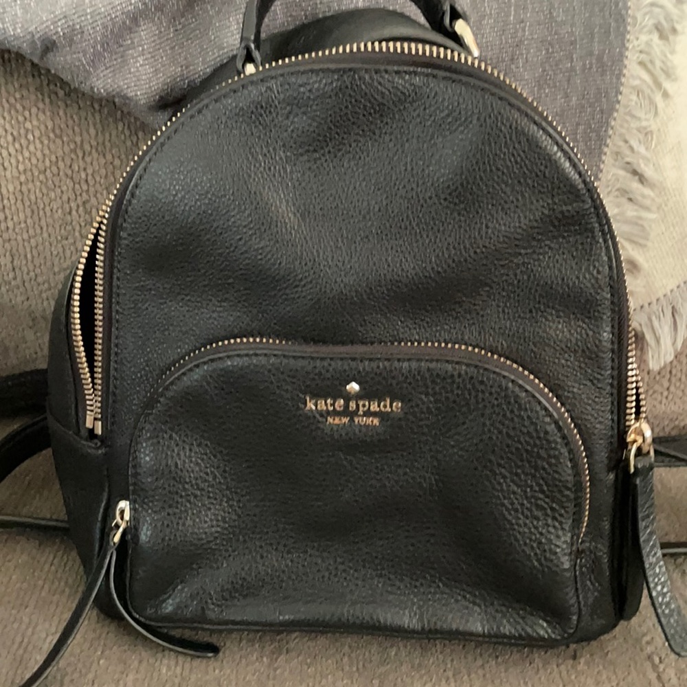 Kate spade small black book bag